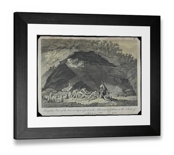 Framed Print : Subterranean galleries in the Island of Milo Framed Print : Subterranean galleries in the Island of Milo