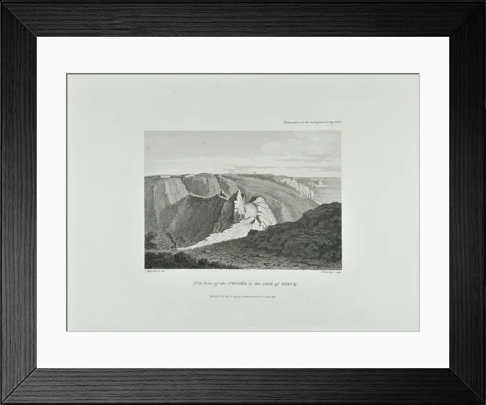 Framed Print : View of the Coupee in the Isle of Sercq Framed Print : View of the Coupee in the Isle of Sercq
