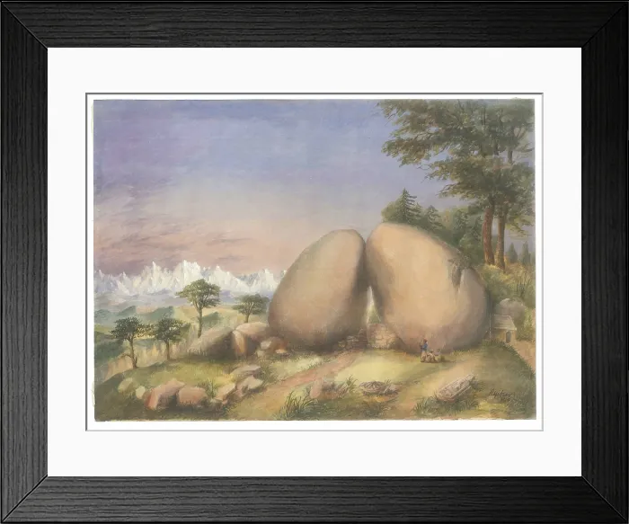 Framed Print : Boulder rocks at Debre Doura, Kumaun, India Framed Print : Boulder rocks at Debre Doura, Kumaun, India