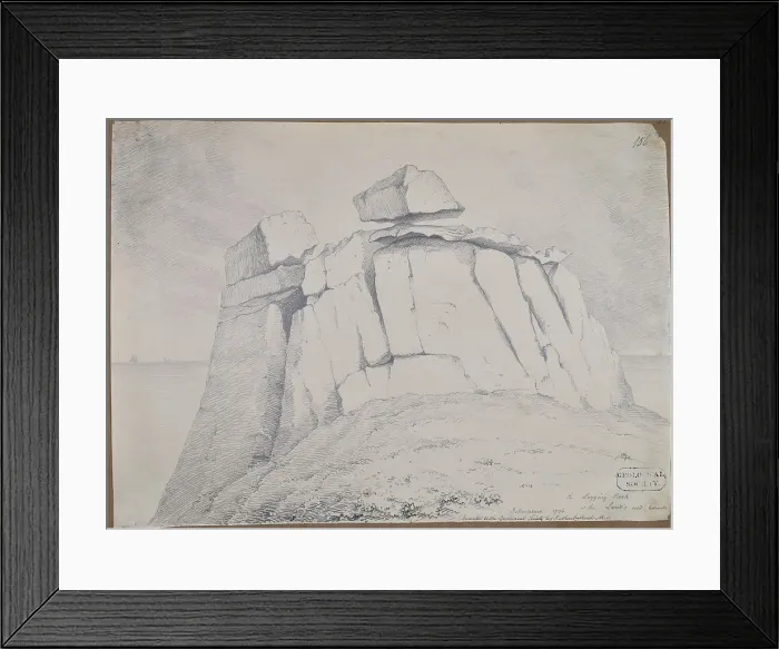 Framed Print : The logging rock at the Lands End Cornwall Framed Print : The logging rock at the Lands End Cornwall