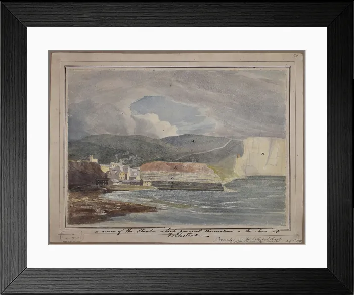 Framed Print : Strata on the shore of Folkestone Framed Print : Strata on the shore of Folkestone