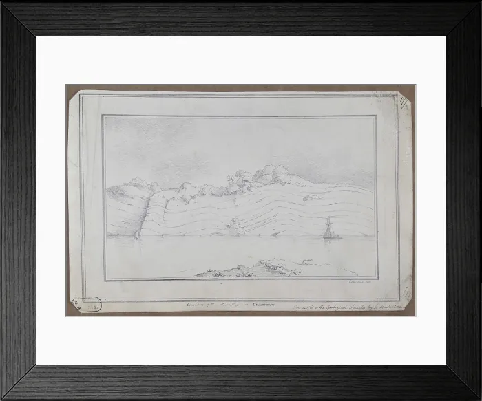 Framed Print : Curvature of the limestone at Chepstow Framed Print : Curvature of the limestone at Chepstow