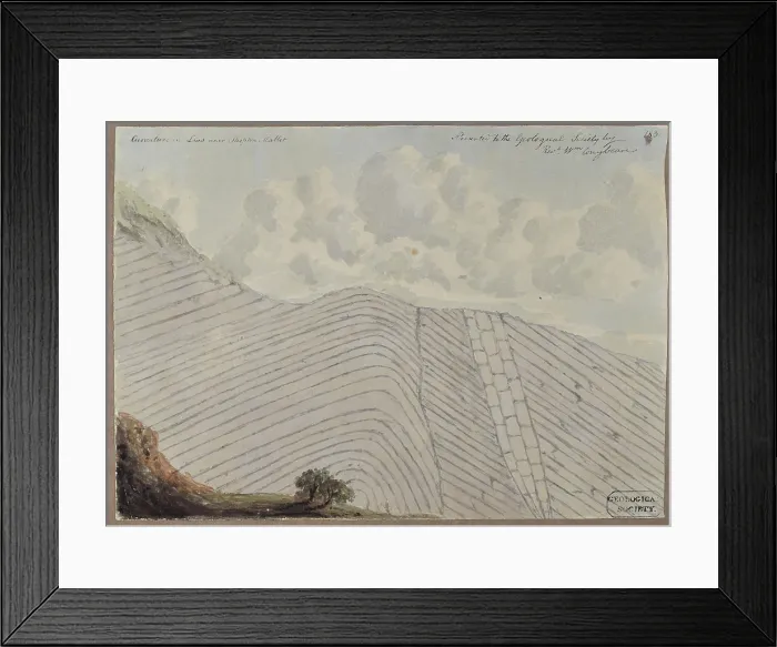 Framed Print : Curvature in Lias near Shepton Mallet Framed Print : Curvature in Lias near Shepton Mallet