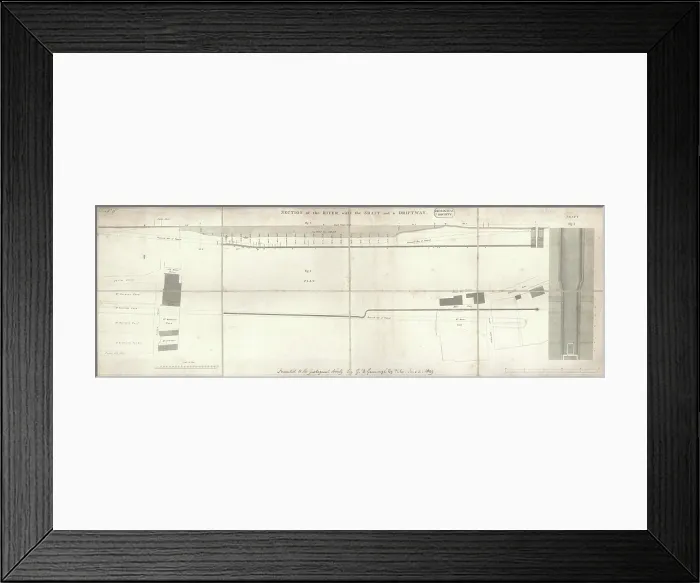 Framed Print : Proposed Gravesend to Tilbury Fort Tunnel Framed Print : Proposed Gravesend to Tilbury Fort Tunnel