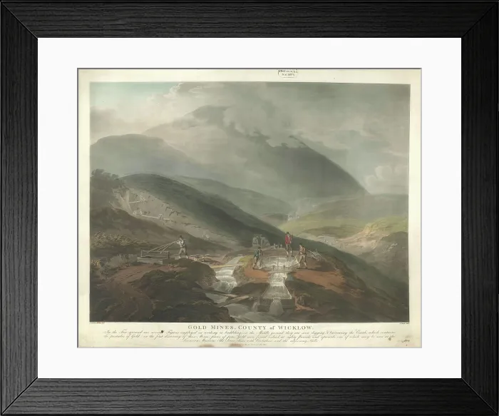 Framed Print : Gold mines, County of Wicklow Framed Print : Gold mines, County of Wicklow