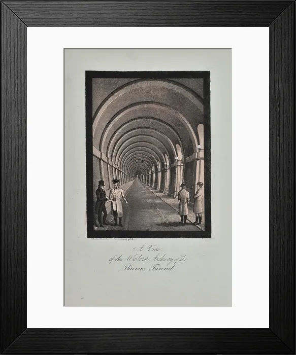 Framed Print : The Western Archway of the Thames Tunnel Framed Print : The Western Archway of the Thames Tunnel