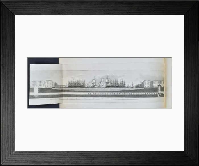 Framed Print : Progress of the Thames Tunnel under the Thames in 1838 Framed Print : Progress of the Thames Tunnel under the Thames in 1838