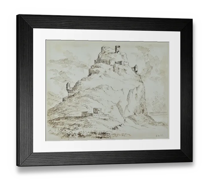 Framed Print : Buildings on a rocky outcrop Framed Print : Buildings on a rocky outcrop