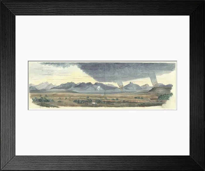 Framed Print : View of the Rhenosterberg mountains, South Africa Framed Print : View of the Rhenosterberg mountains, South Africa
