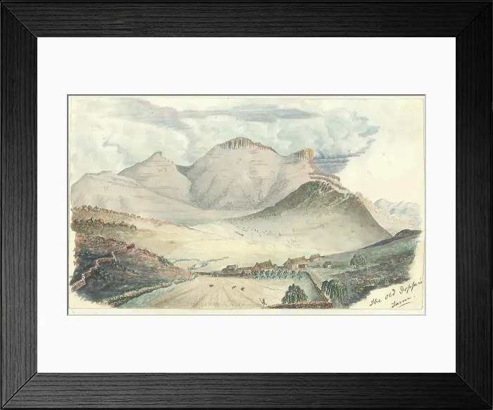 Framed Print : Old Dopper'sFarm, Rhenosterberg mountains, South Africa Framed Print : Old Dopper'sFarm, Rhenosterberg mountains, South Africa
