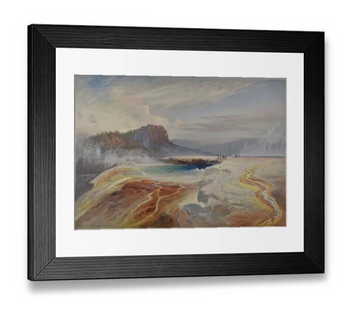 Framed Print : Great Blue Spring of the Lower Geyser Basin, Yellowstone Framed Print : Great Blue Spring of the Lower Geyser Basin, Yellowstone