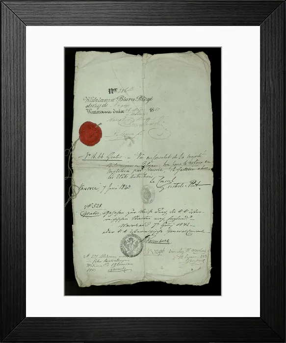Framed Print : Roderick Murchison's Russian passport Framed Print : Roderick Murchison's Russian passport