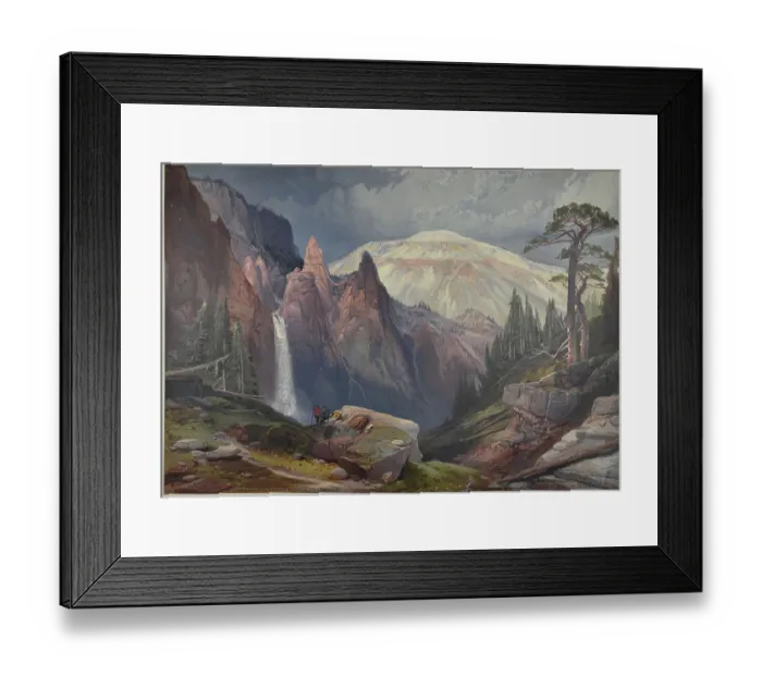 Framed Print : Tower Falls and Sulphur Mountain, Yellowstone Framed Print : Tower Falls and Sulphur Mountain, Yellowstone