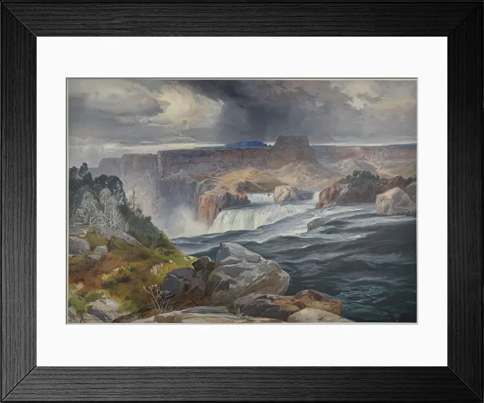 Framed Print : Great Falls of Snake River, Idaho Territory Framed Print : Great Falls of Snake River, Idaho Territory