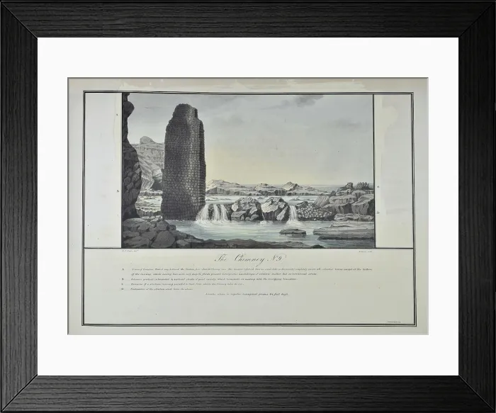Framed Print : The Chimney, St Helena Framed Print : The Chimney, St Helena