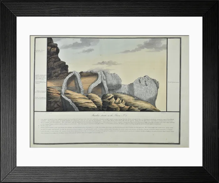 Framed Print : Basaltic strata in the Barn, St Helena Framed Print : Basaltic strata in the Barn, St Helena