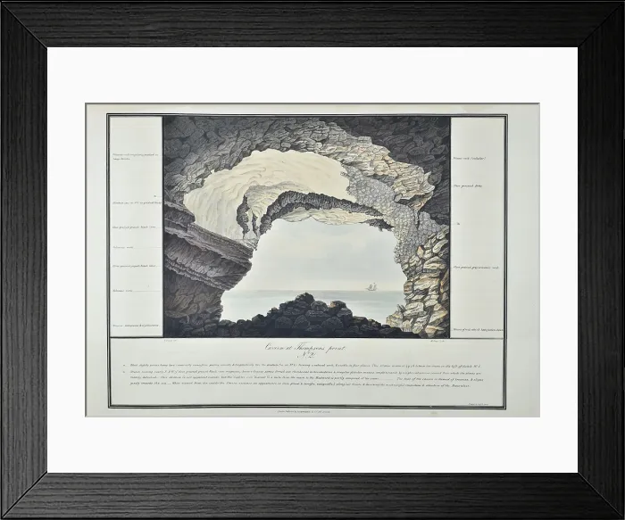 Framed Print : Cavern at Thompson's Point, St Helena Framed Print : Cavern at Thompson's Point, St Helena