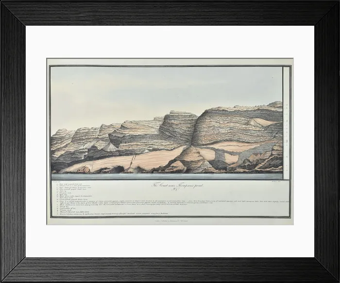 Framed Print : Coast near Thomson's Point, St Helena Framed Print : Coast near Thomson's Point, St Helena