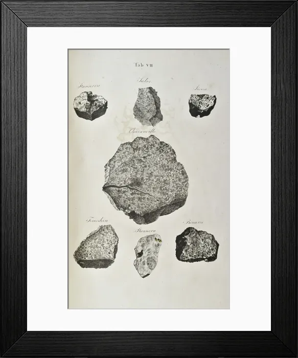 Framed Print : Meteorites (ordinary chondrite) Framed Print : Meteorites (ordinary chondrite)