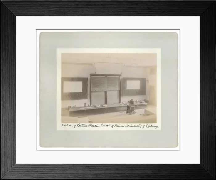 Framed Print : Lecture theatre, the New School of Mines, Sydney University Framed Print : Lecture theatre, the New School of Mines, Sydney University