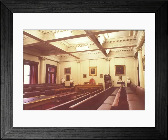 Framed Print : Meeting Room of the Geological Society, 1972 Framed Print : Meeting Room of the Geological Society, 1972