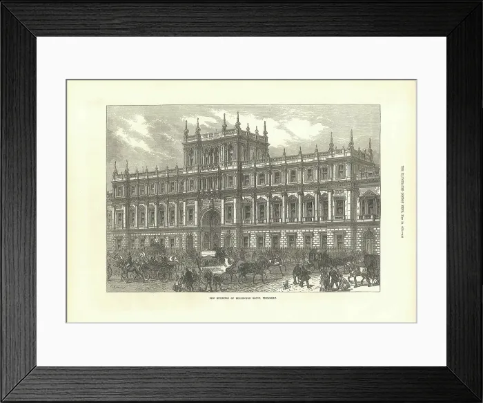 Framed Print : Burlington House, 1873 Framed Print : Burlington House, 1873