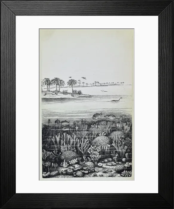 Framed Print : The coral islands of the Jura (Jurassic) Framed Print : The coral islands of the Jura (Jurassic)