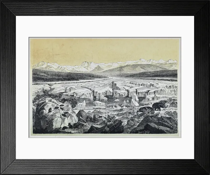 Framed Print : Zurich at the Glacial Period Framed Print : Zurich at the Glacial Period
