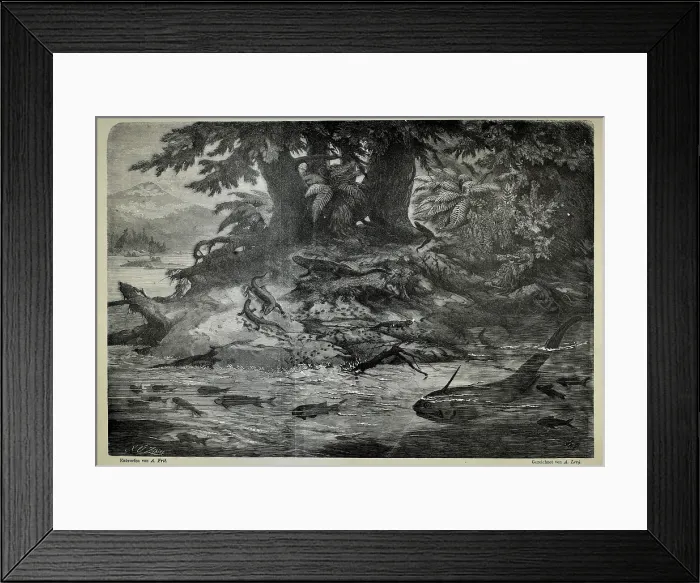 Framed Print : Foot of the Riesengebirges (Krkonose) during the Permian Framed Print : Foot of the Riesengebirges (Krkonose) during the Permian