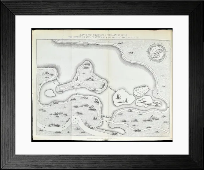 Framed Print : Map of Crystal Palace Park (1854) Framed Print : Map of Crystal Palace Park (1854)
