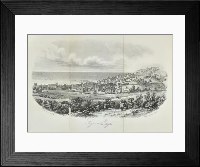 Framed Print : View of Lyme Regis Framed Print : View of Lyme Regis