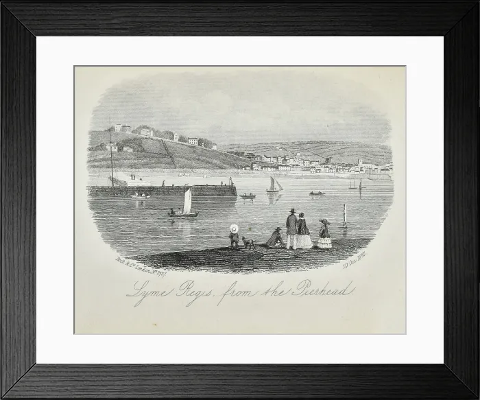 Framed Print : Lyme Regis, from Pierhead