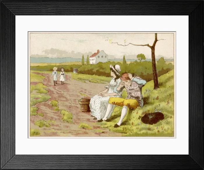 Framed Print : Margery and Freddy meet Jack and Jill Framed Print : Margery and Freddy meet Jack and Jill