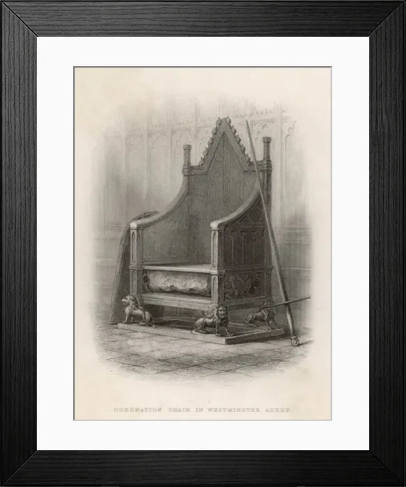 Framed Print : Coronation Chair, Westminster Abbey Framed Print : Coronation Chair, Westminster Abbey