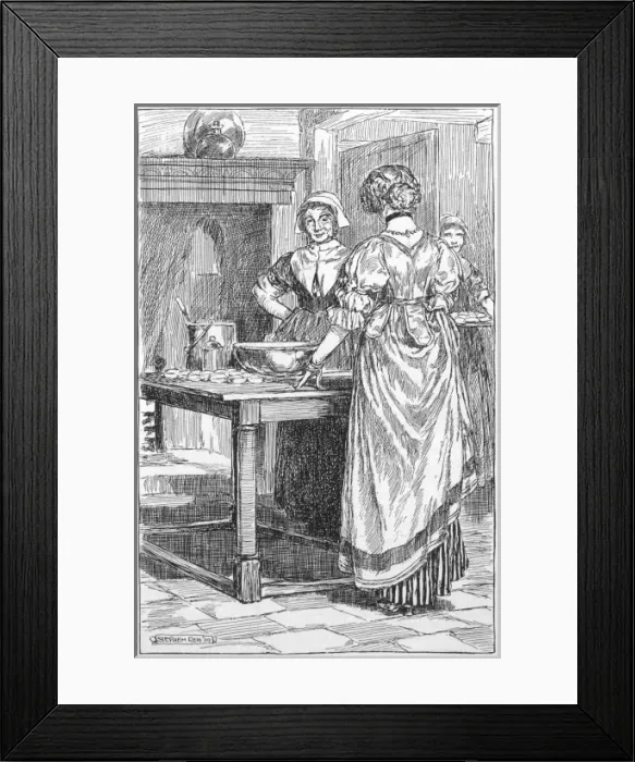 Framed Print : Preparing mince pies for Christmas Framed Print : Preparing mince pies for Christmas