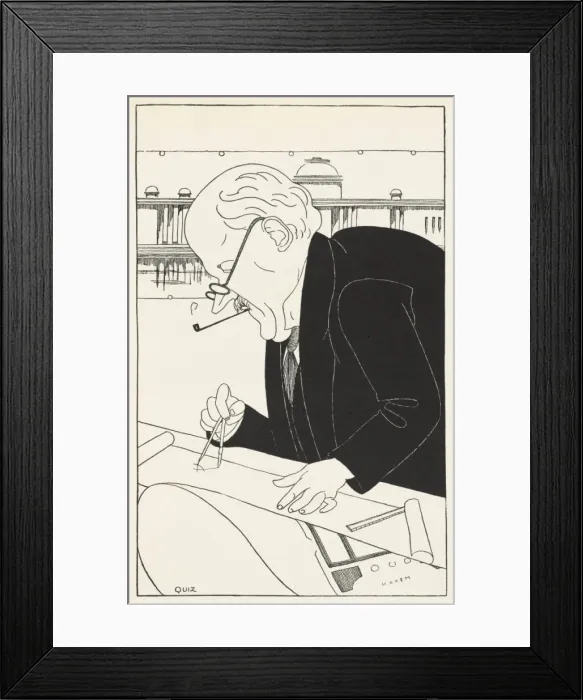 Framed Print : Sir Edwin Landseer Lutyens, architect Framed Print : Sir Edwin Landseer Lutyens, architect