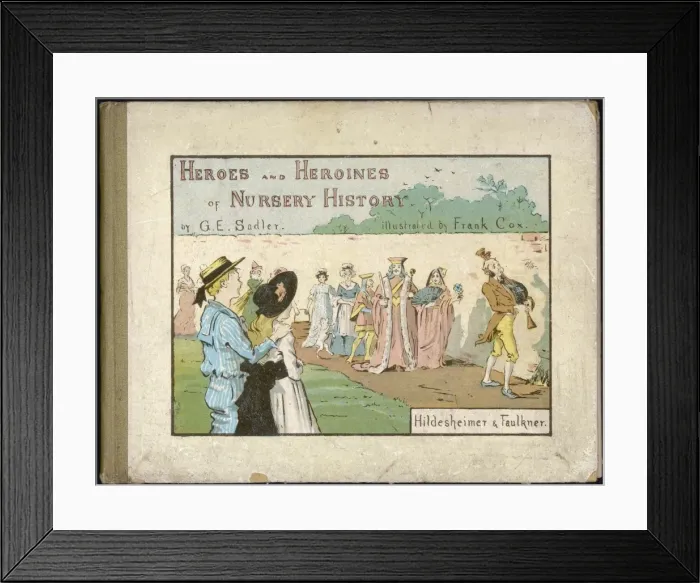 Framed Print : Nursery stories, cover design Framed Print : Nursery stories, cover design