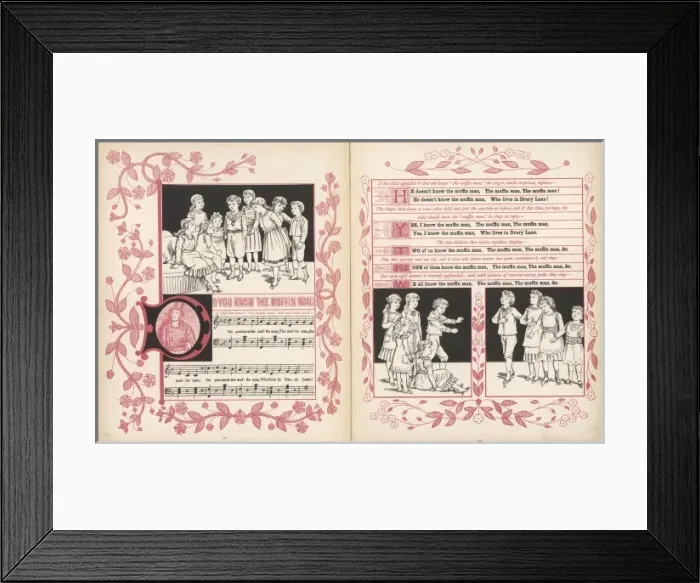 Framed Print : Do you know the muffin man? words and music Framed Print : Do you know the muffin man? words and music
