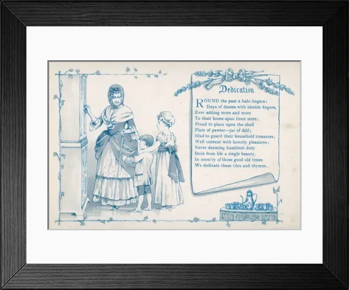 Framed Print : Dame Marjorie book, Dedication Framed Print : Dame Marjorie book, Dedication