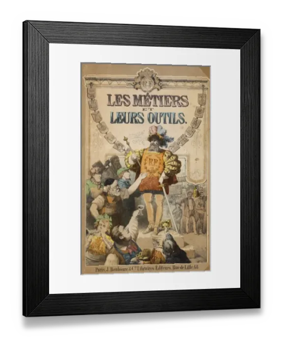 Framed Print : French trades book cover Framed Print : French trades book cover