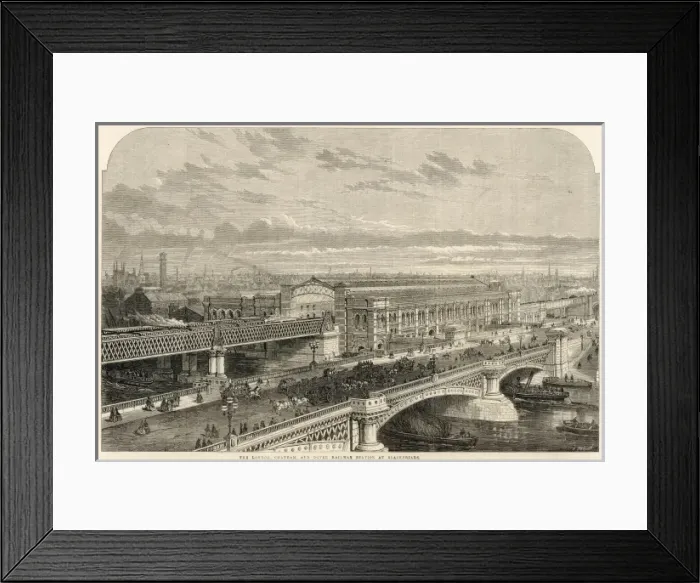 Framed Print : Blackfriars Station, City of London Framed Print : Blackfriars Station, City of London