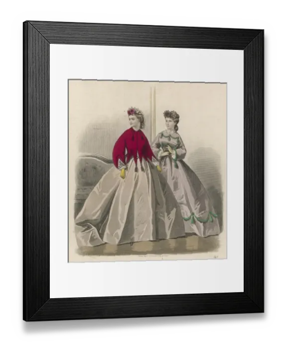 Framed Print : Costume February 1864 Framed Print : Costume February 1864