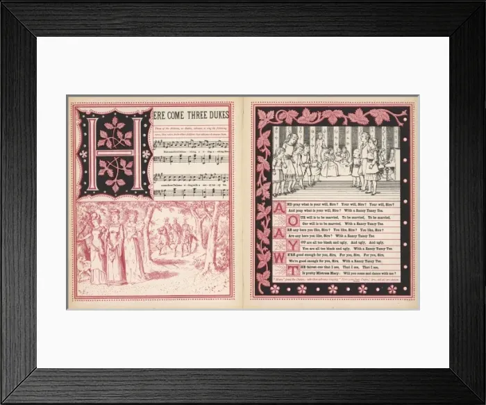 Framed Print : Here come three dukes, words and music Framed Print : Here come three dukes, words and music