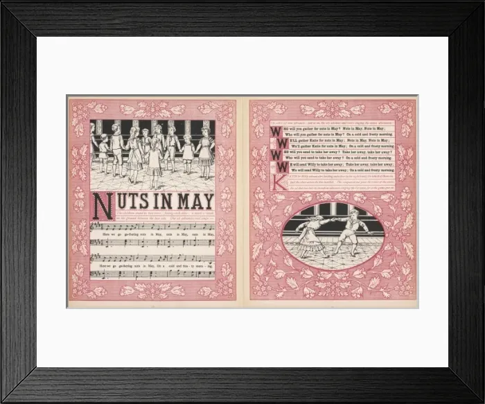 Framed Print : Nuts in May, words and music Framed Print : Nuts in May, words and music