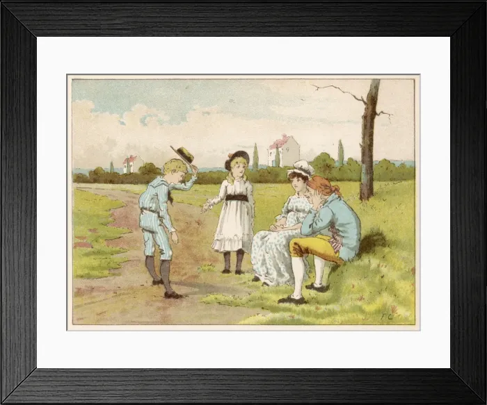 Framed Print : Encounter with Jack and Jill Framed Print : Encounter with Jack and Jill