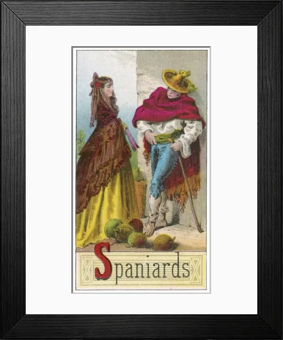Framed Print : Spanish couple Framed Print : Spanish couple