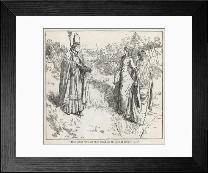 Framed Print : St Patrick preaches to princesses Framed Print : St Patrick preaches to princesses
