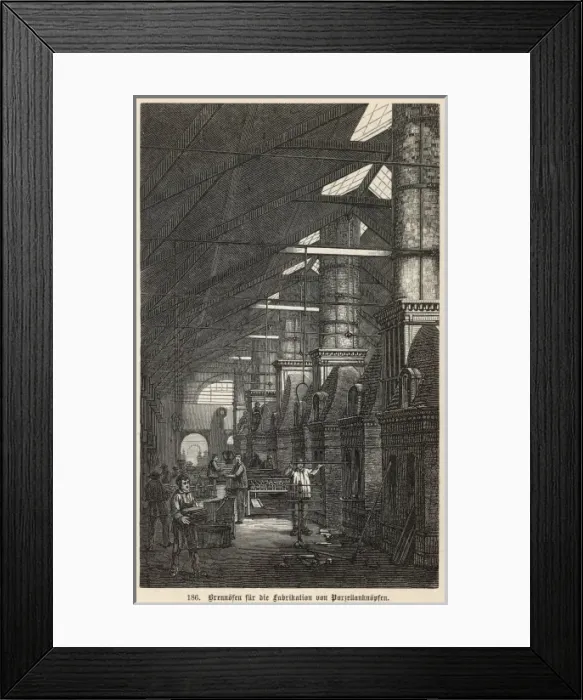 Framed Print : Porcelain manufacture Framed Print : Porcelain manufacture