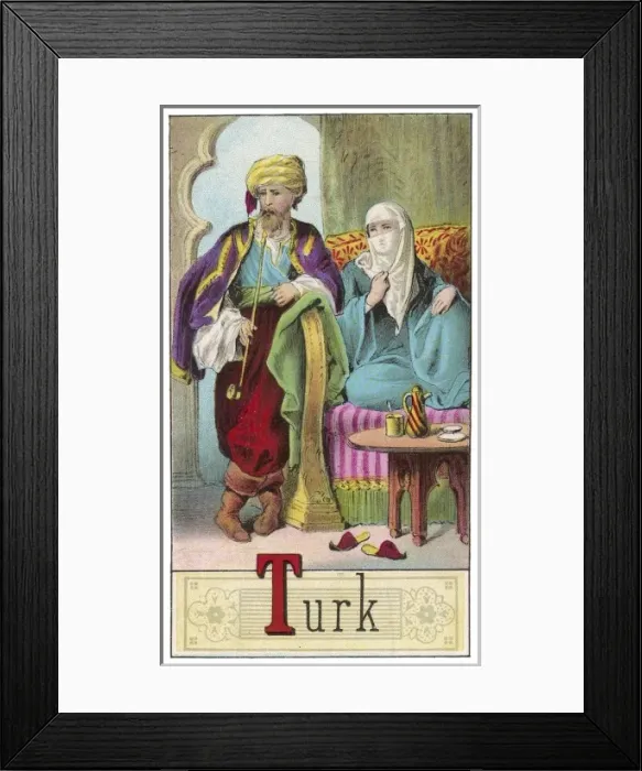 Framed Print : Turkish couple