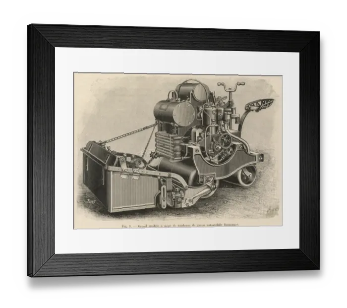 Framed Print : Ransomes power mower Framed Print : Ransomes power mower
